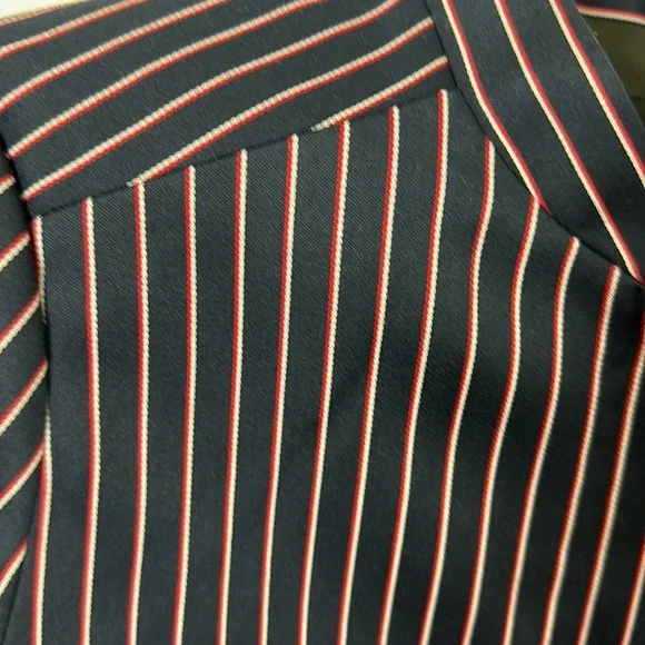 Banana republic red, white, & blue striped bomber jacket Small - Picture 2 of 9